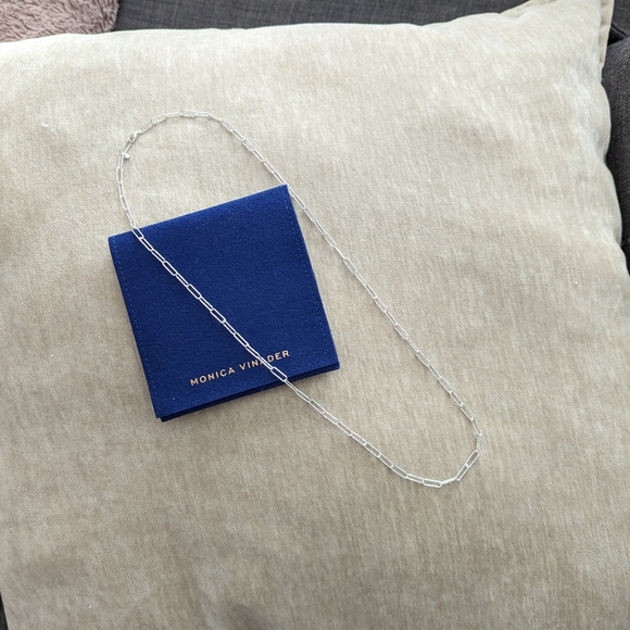 Monica Vinader Alta Textured Chain Necklace Adjustable 61cm/24' - Picture 6 of 8